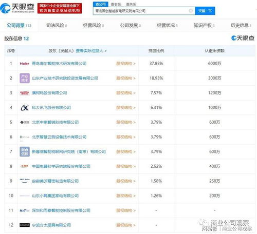 國創智能股權結構塵埃落定，科大訊飛、海爾、方太等巨頭聯袂入股